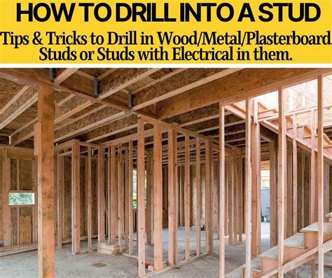 drilling into stud near electric box|screwed into stud box.